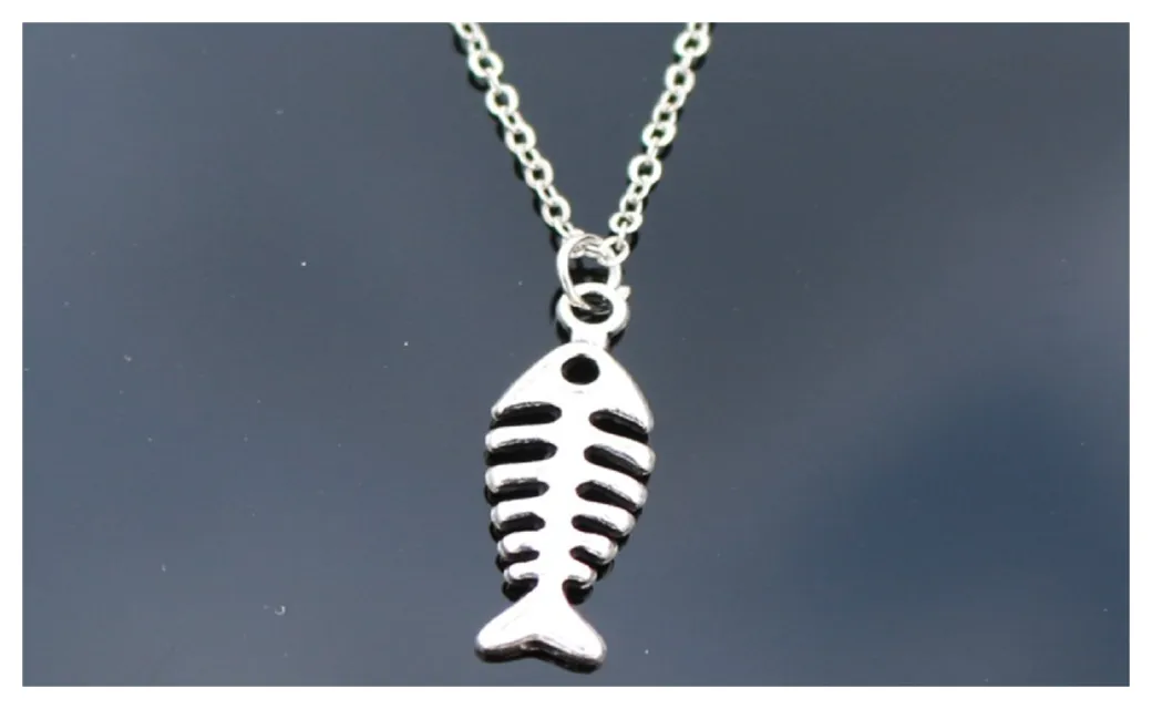 Fish Bone Fashion Jewelry Chain Necklace