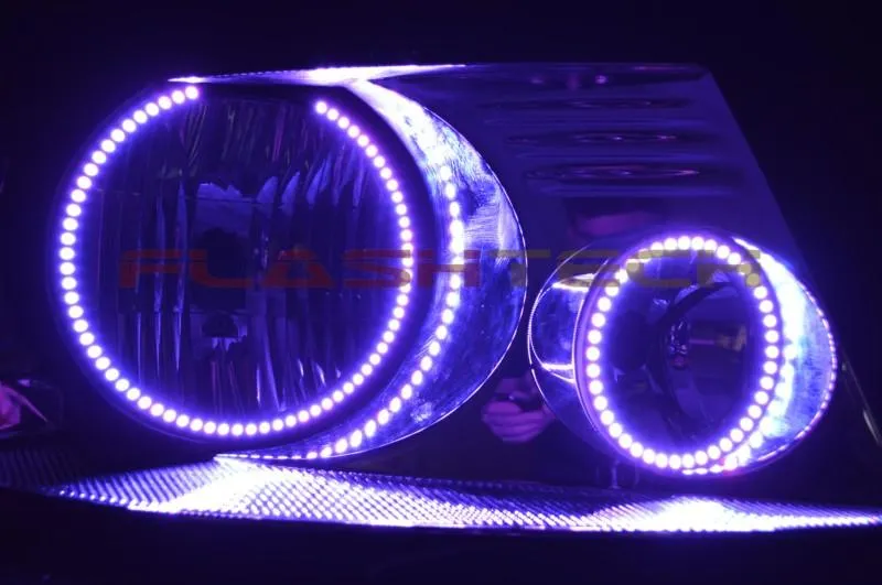 Ford F150 V.3 Fusion Color Change Headlight & LED Halo Fog Light Kit 2004-2008