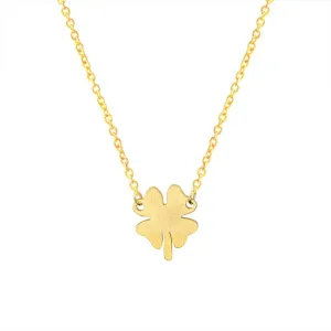 Four Leaf Clover Stainless Steel Pendant Necklace Antique Pendant Jewelry