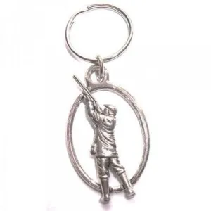 Gamekeeper Pewter Key Ring