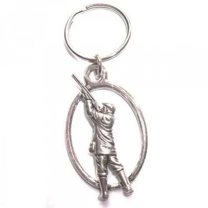 Gamekeeper Pewter Key Ring