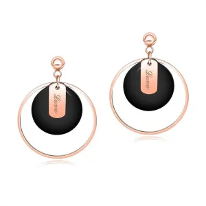 Geometric Love Loop Dangle Earrings