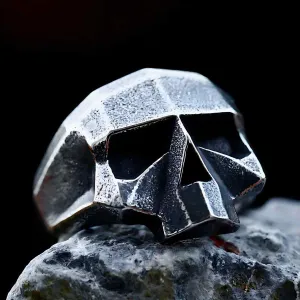Geometric Skull Ring