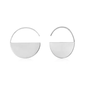 Geometry Class Silver Semi-Circle Hoop Earrings ANIA HAIE