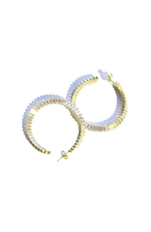 Gold Baguette Hoop