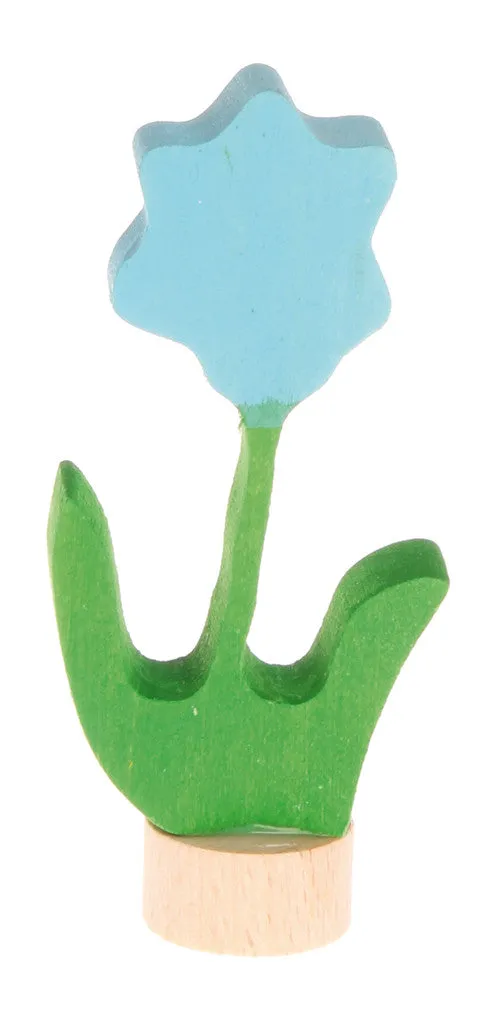 Grimms Birthday and Advent Ring Decoration - Blue Flower