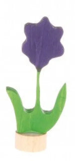 Grimms Birthday and Advent Ring Decoration - Purple Flower