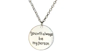 Heart Round Pendant Necklace