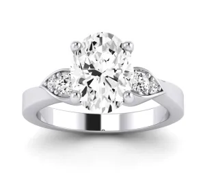 Hibiscus - Oval Lab Diamond Engagement Ring (IGI Certified)