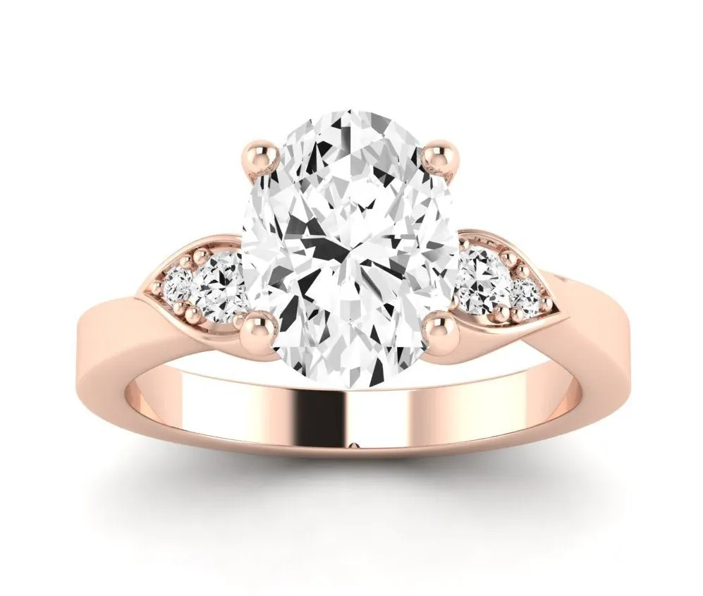 Hibiscus - Oval Lab Diamond Engagement Ring (IGI Certified)