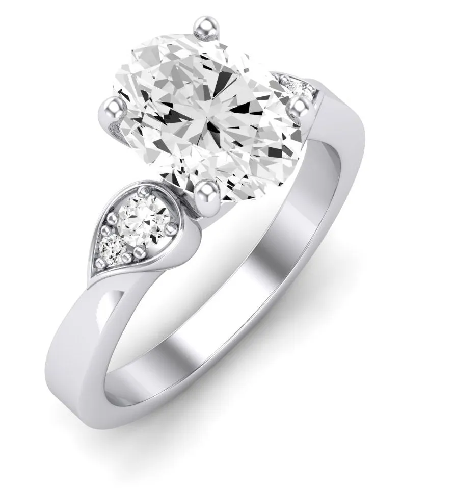 Hibiscus - Oval Lab Diamond Engagement Ring (IGI Certified)