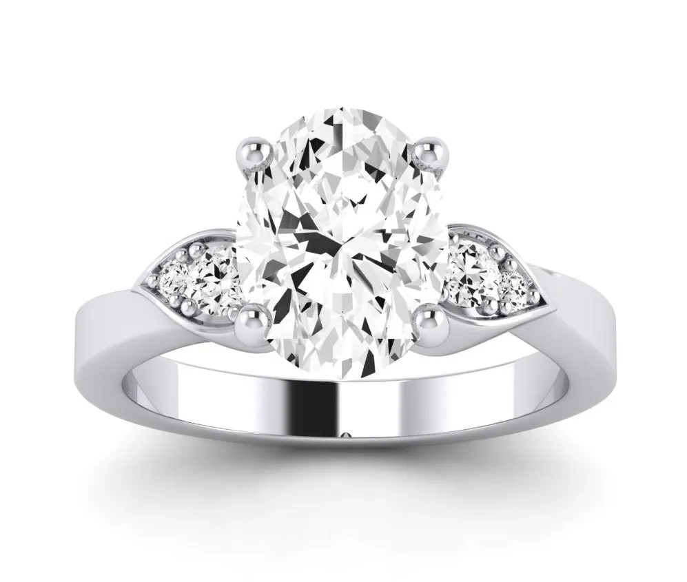 Hibiscus - Oval Lab Diamond Engagement Ring (IGI Certified)