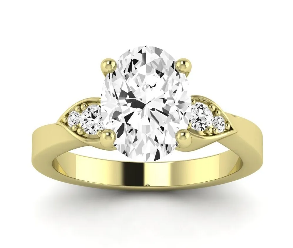 Hibiscus - Oval Lab Diamond Engagement Ring (IGI Certified)