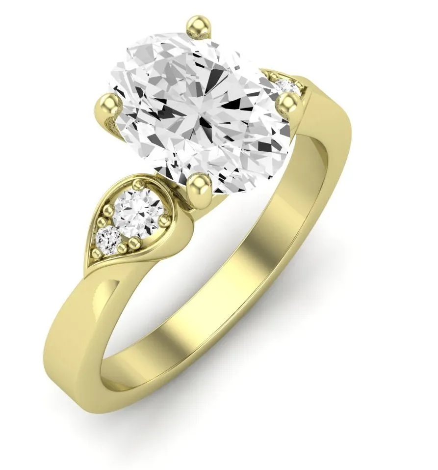 Hibiscus - Oval Lab Diamond Engagement Ring (IGI Certified)