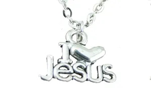I Heart Jesus Pendant Necklace For Women