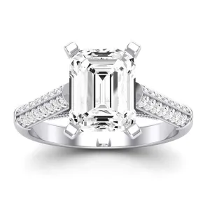 Iberis - GIA Natural Emerald Diamond Engagement Ring