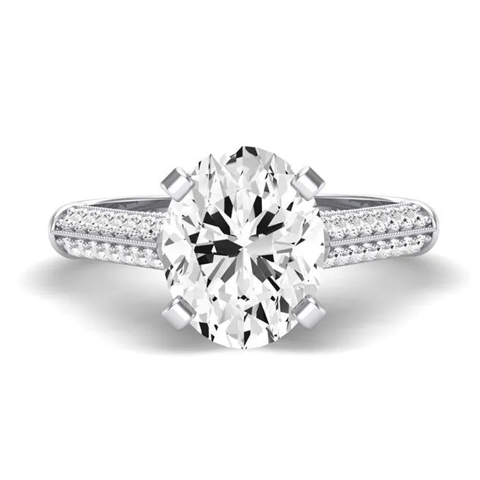 Iberis - Oval Diamond Engagement Ring