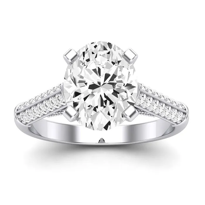 Iberis - Oval Diamond Engagement Ring
