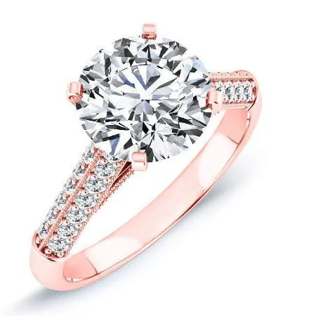 Iberis - Round Moissanite Engagement Ring