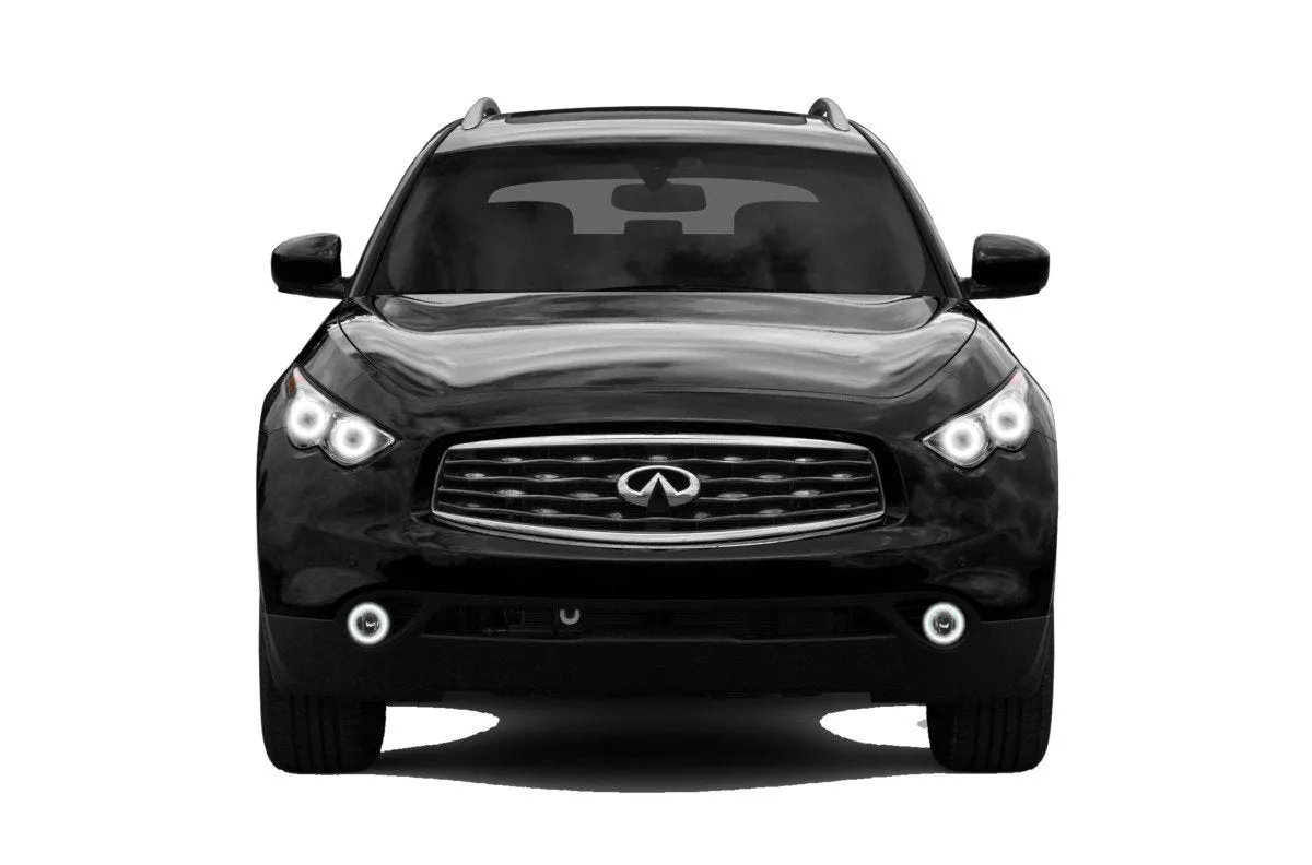 Infiniti FX50 V.3 Fusion Color Change LED Halo Headlight and Fog Light Kit 2009-2012