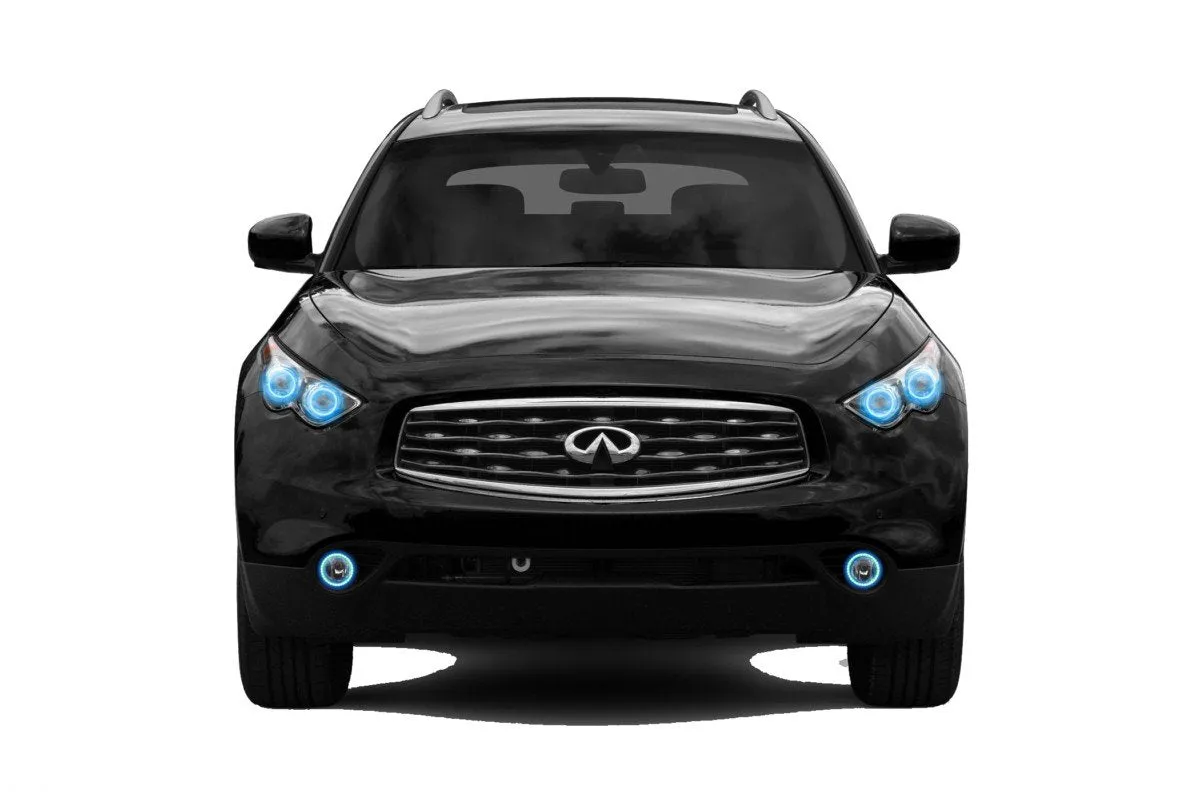 Infiniti FX50 V.3 Fusion Color Change LED Halo Headlight and Fog Light Kit 2009-2012
