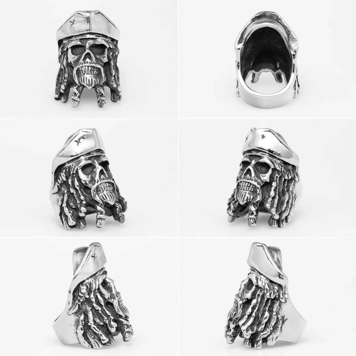 Jack Sparrow Captain Skull Pirate Ring