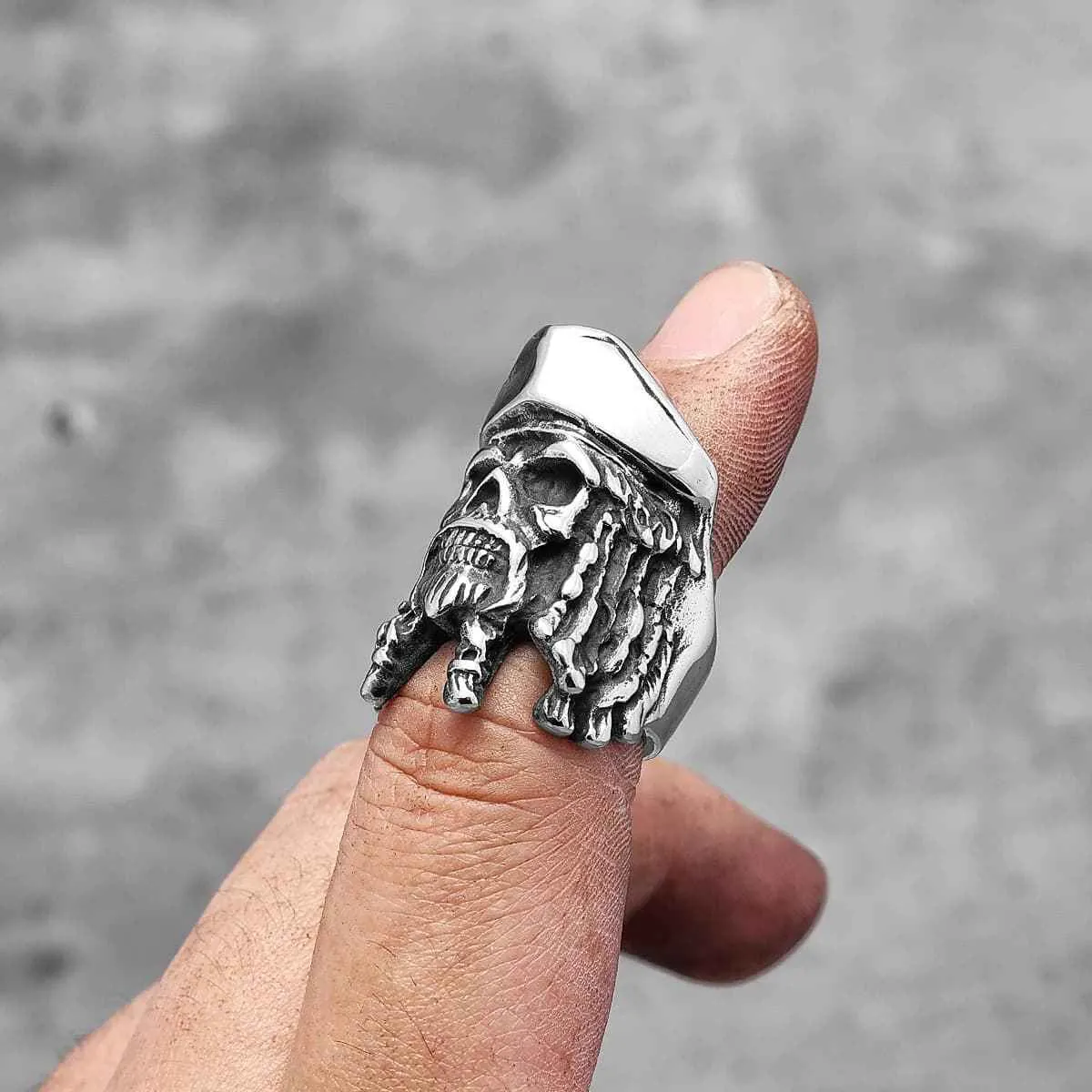 Jack Sparrow Captain Skull Pirate Ring