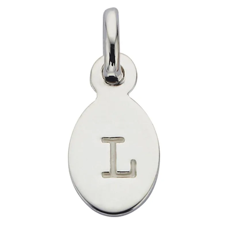 Kirstin Ash Bespoke Collection Oval Initials - Sterling Silver