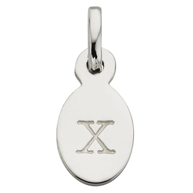 Kirstin Ash Bespoke Collection Oval Initials - Sterling Silver