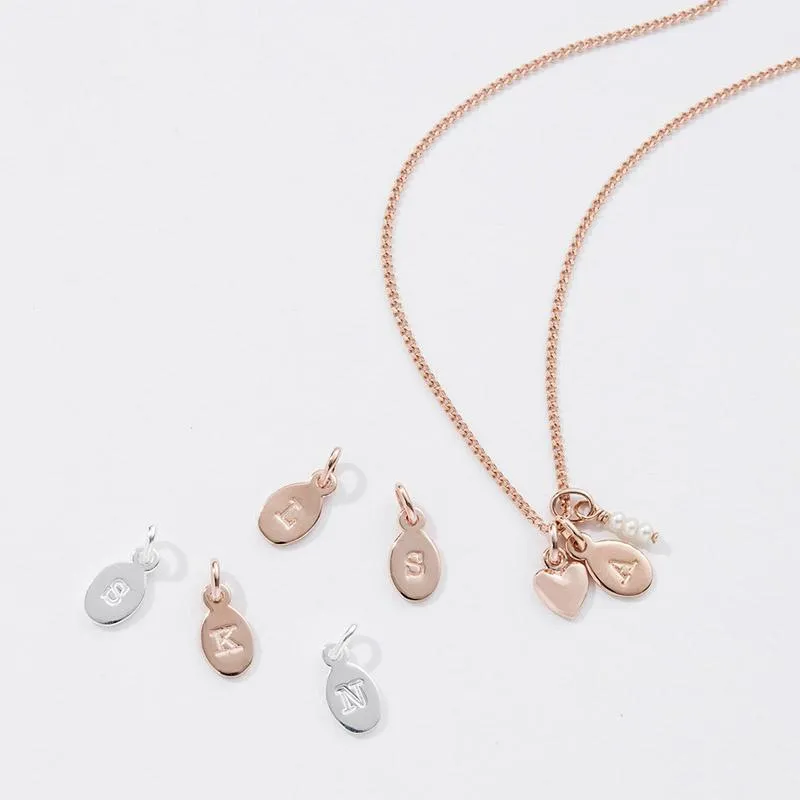 Kirstin Ash Bespoke Collection Oval Initials - Sterling Silver