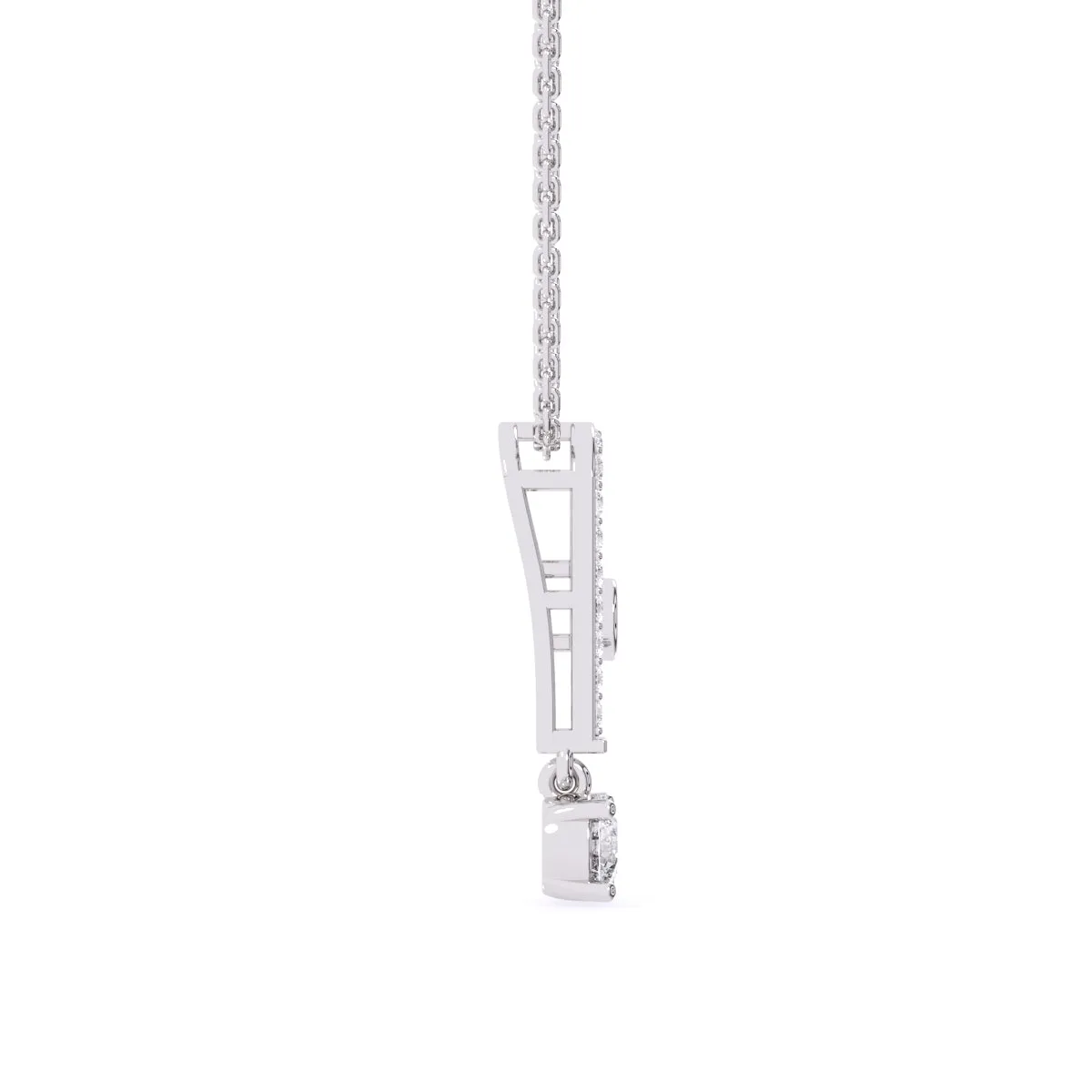 Latest U shaped Lab Grown Diamond Charming Pendant