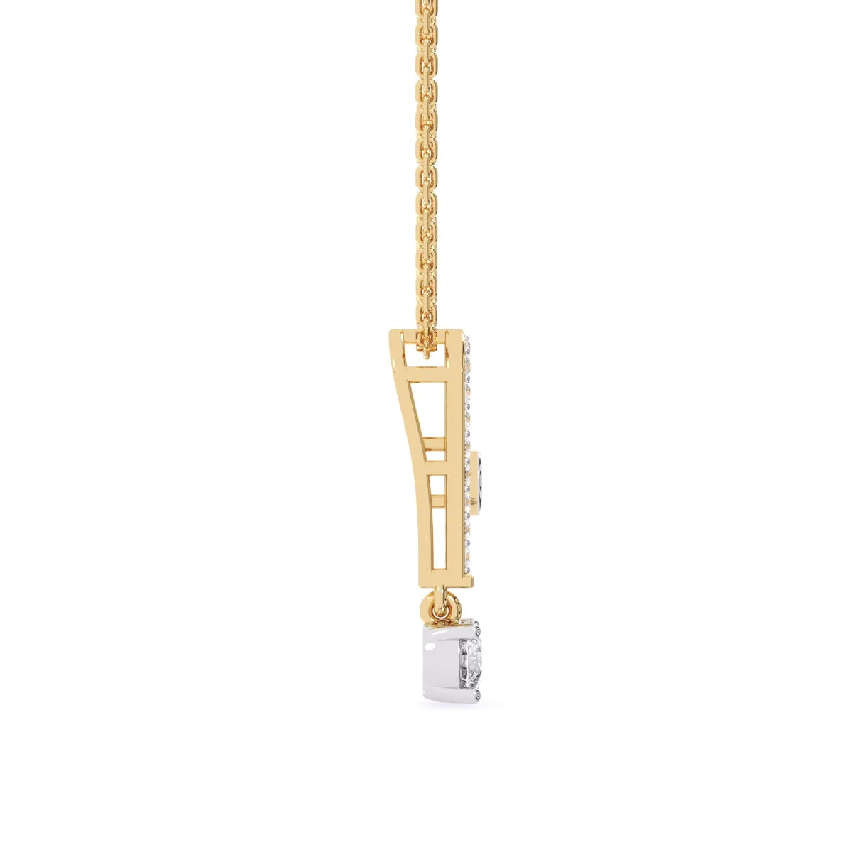 Latest U shaped Lab Grown Diamond Charming Pendant