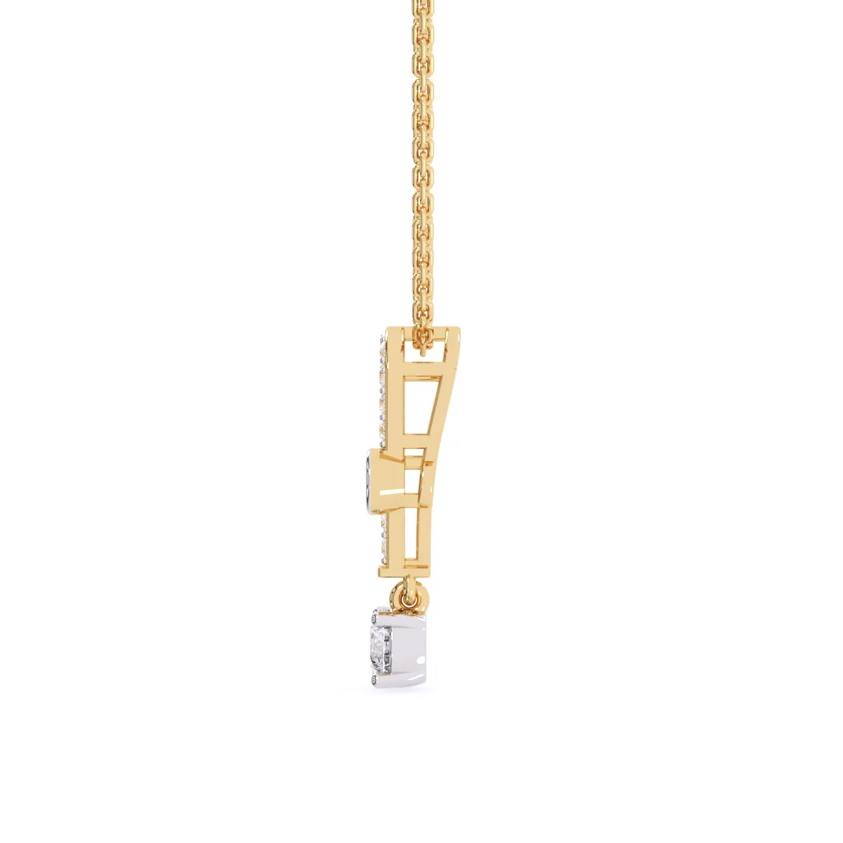 Latest U shaped Lab Grown Diamond Charming Pendant