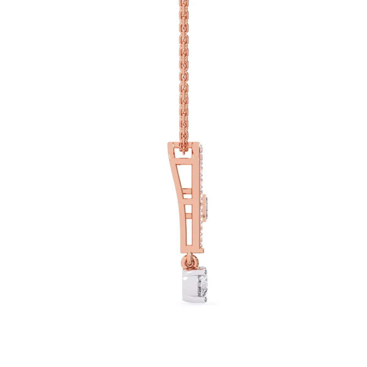 Latest U shaped Lab Grown Diamond Charming Pendant