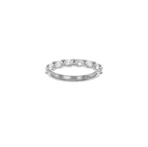 Lauren Diamond Band - 18K White Gold - Natural Diamond - Size L 1/2 (16.75mm)