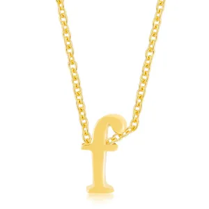 LOVCIA Radiant Gold Initial F Necklace