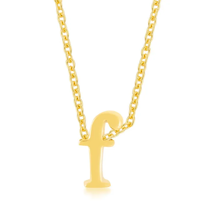 LOVCIA Radiant Gold Initial F Necklace