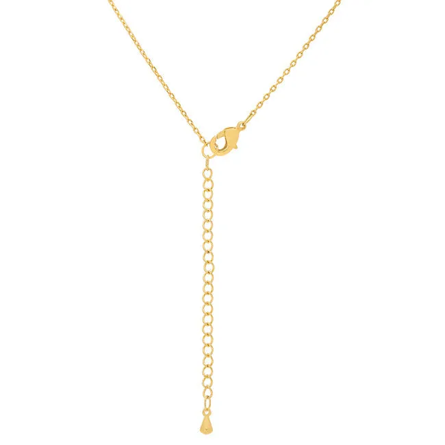 LOVCIA Radiant Gold Initial F Necklace