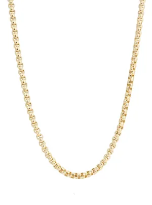 Luciana Box Chain in Gold 18"