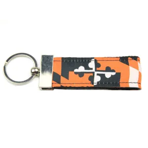 Maryland Flag Black & Orange / Key Chain