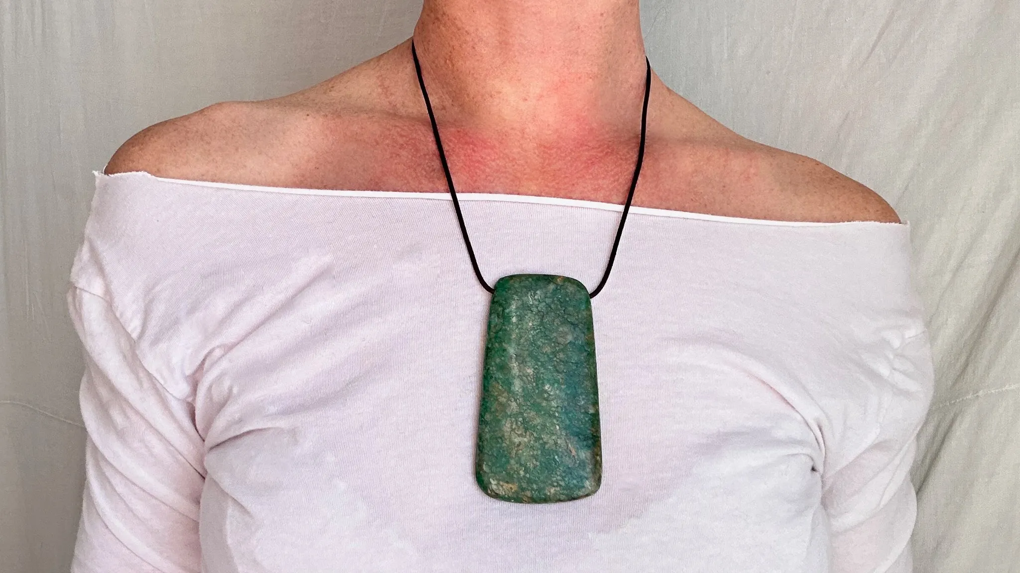 Mayan Green Jade Pendant. Hand-Carved Adze. Guatemala. 1278