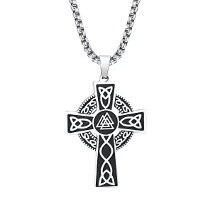Mens Celtic Knot Cross Necklaces for Boys