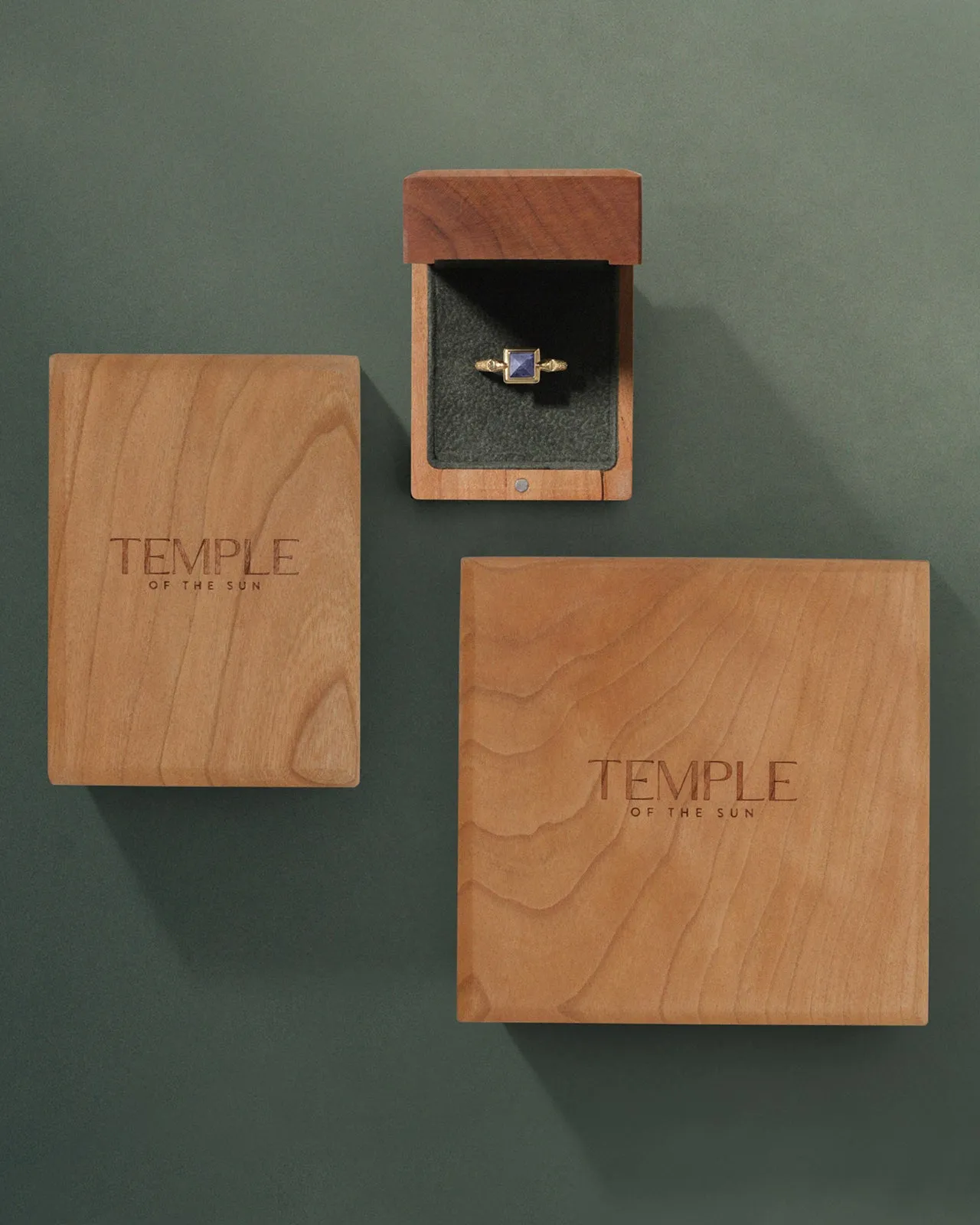 Min Ring Barion Parti Sapphire Solid Gold