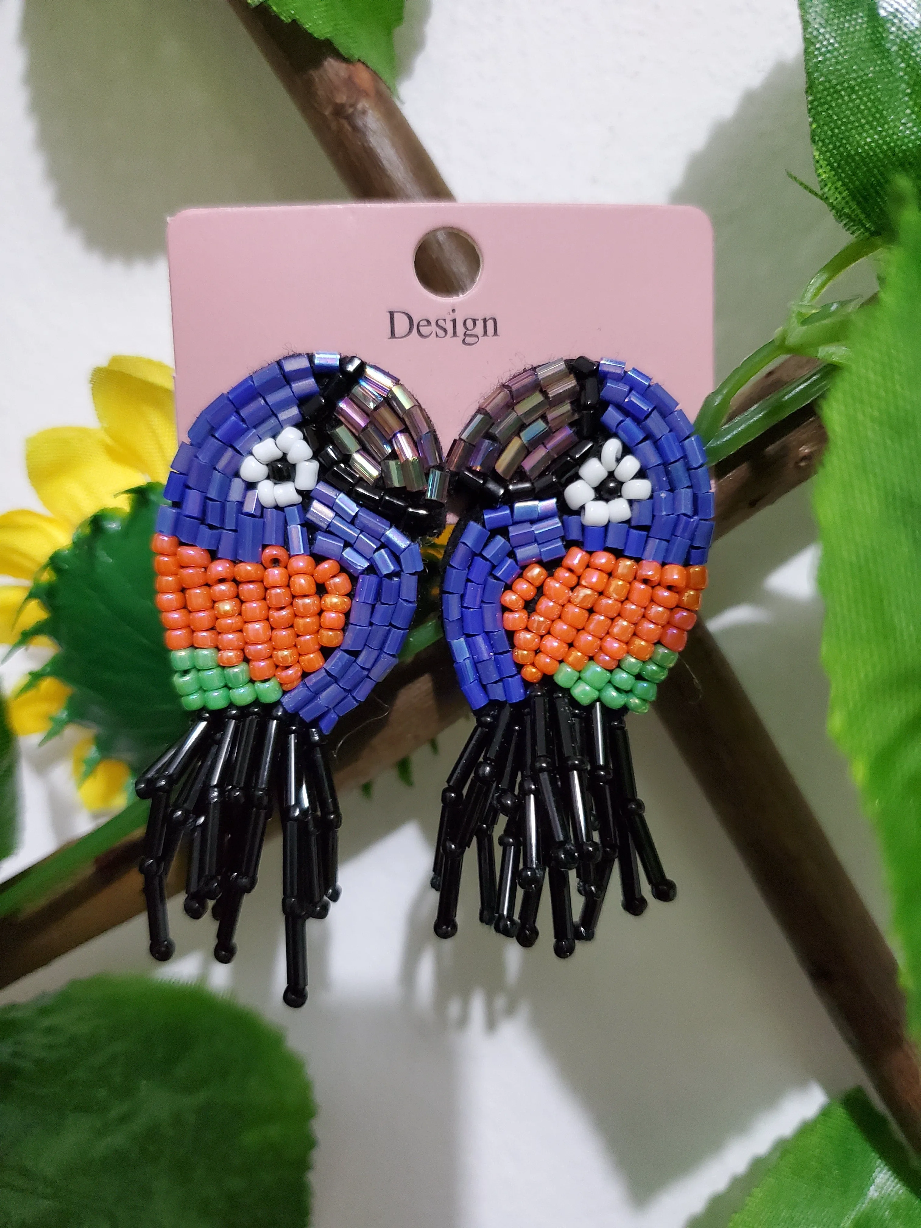 My Blue Parrot Earrings