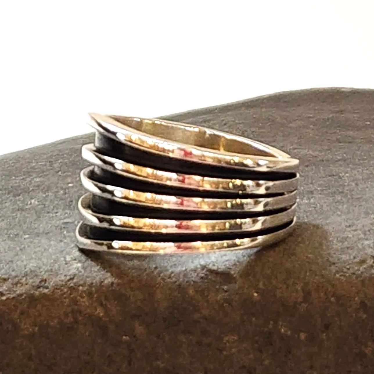 Navajo Sterling Silver Band - Size 13