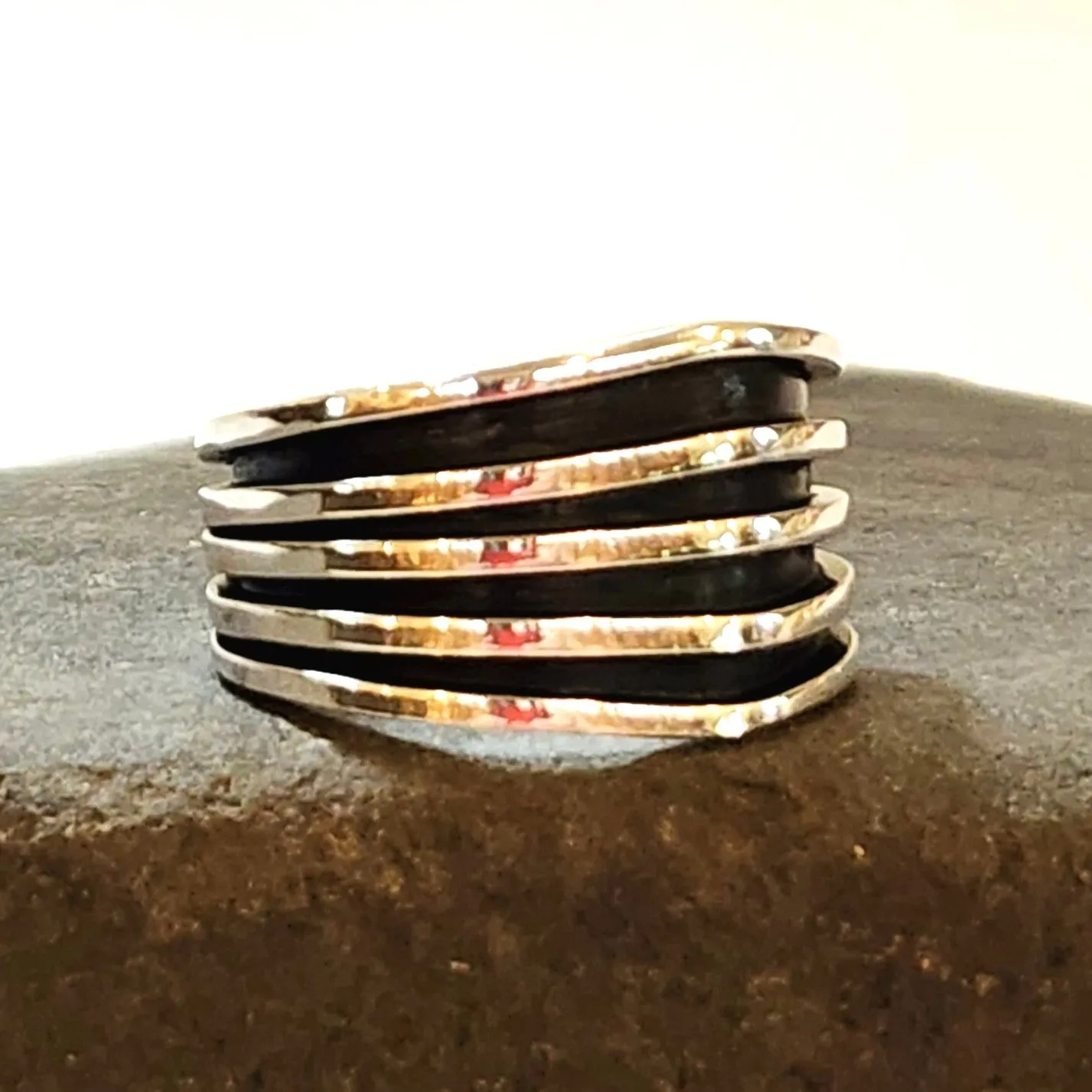Navajo Sterling Silver Band - Size 13