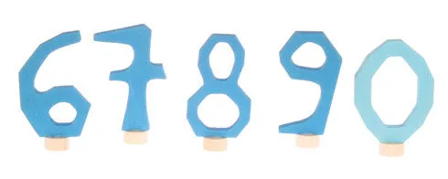 Numbers 6 - 9 Blue for Birthday Ring