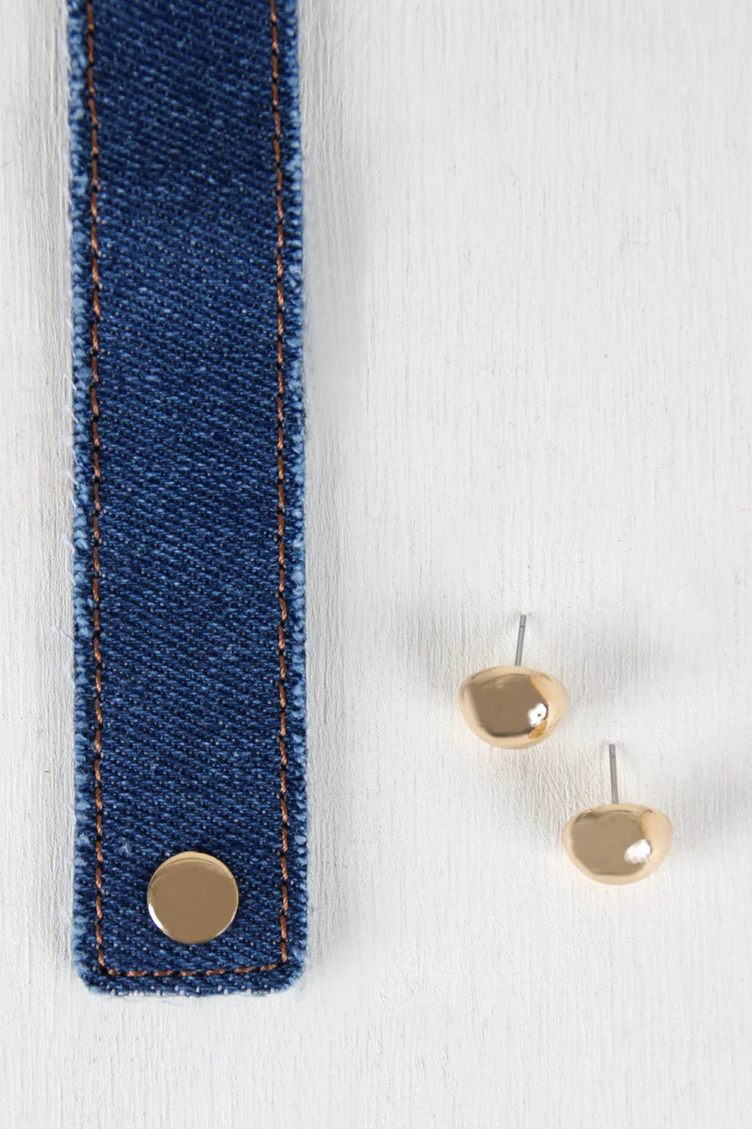 O So Charming Denim Choker