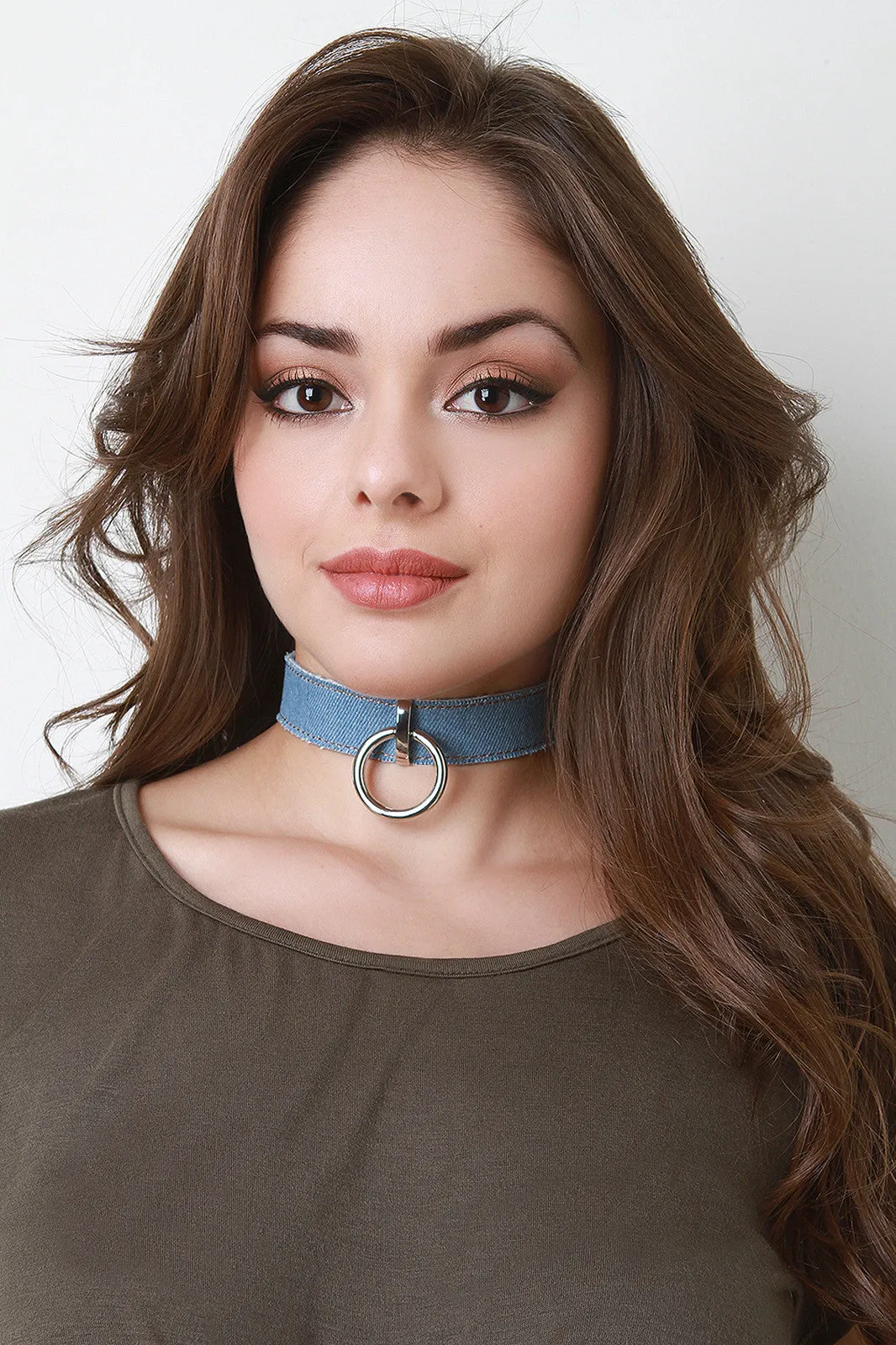 O So Charming Denim Choker