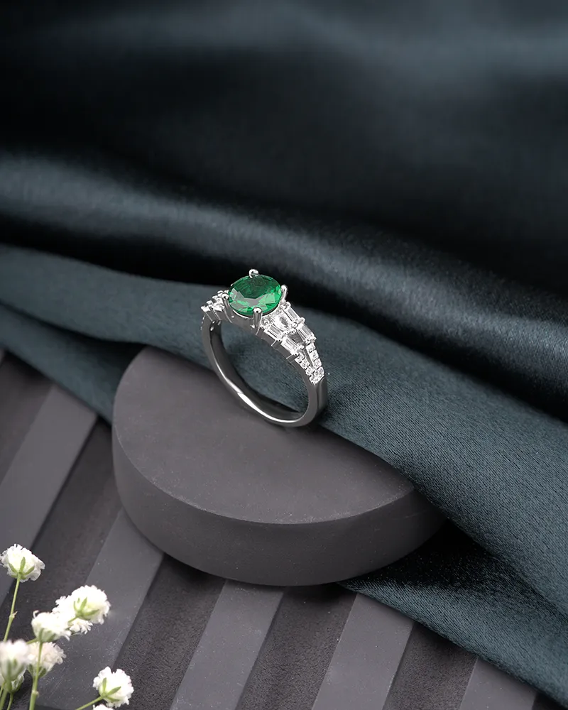 Olive Silver Charm